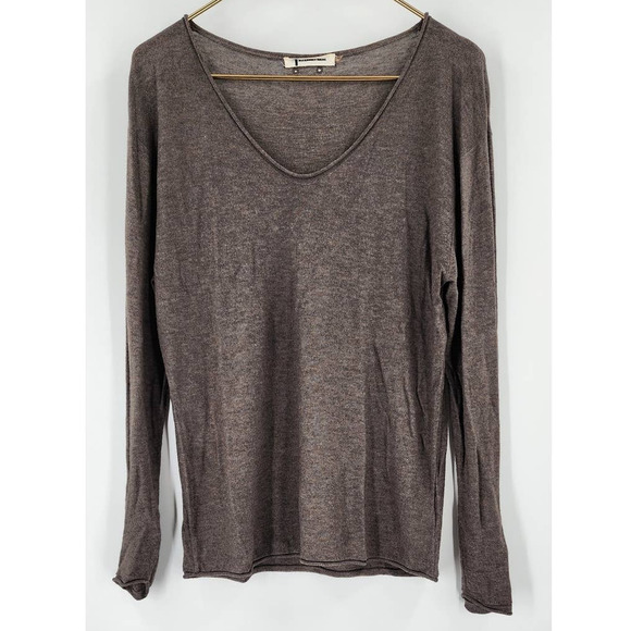 T Alexander Wang Silk Wool‎ Blend Long Sleeve V-Neck Sweater XS - Picture 1 of 4